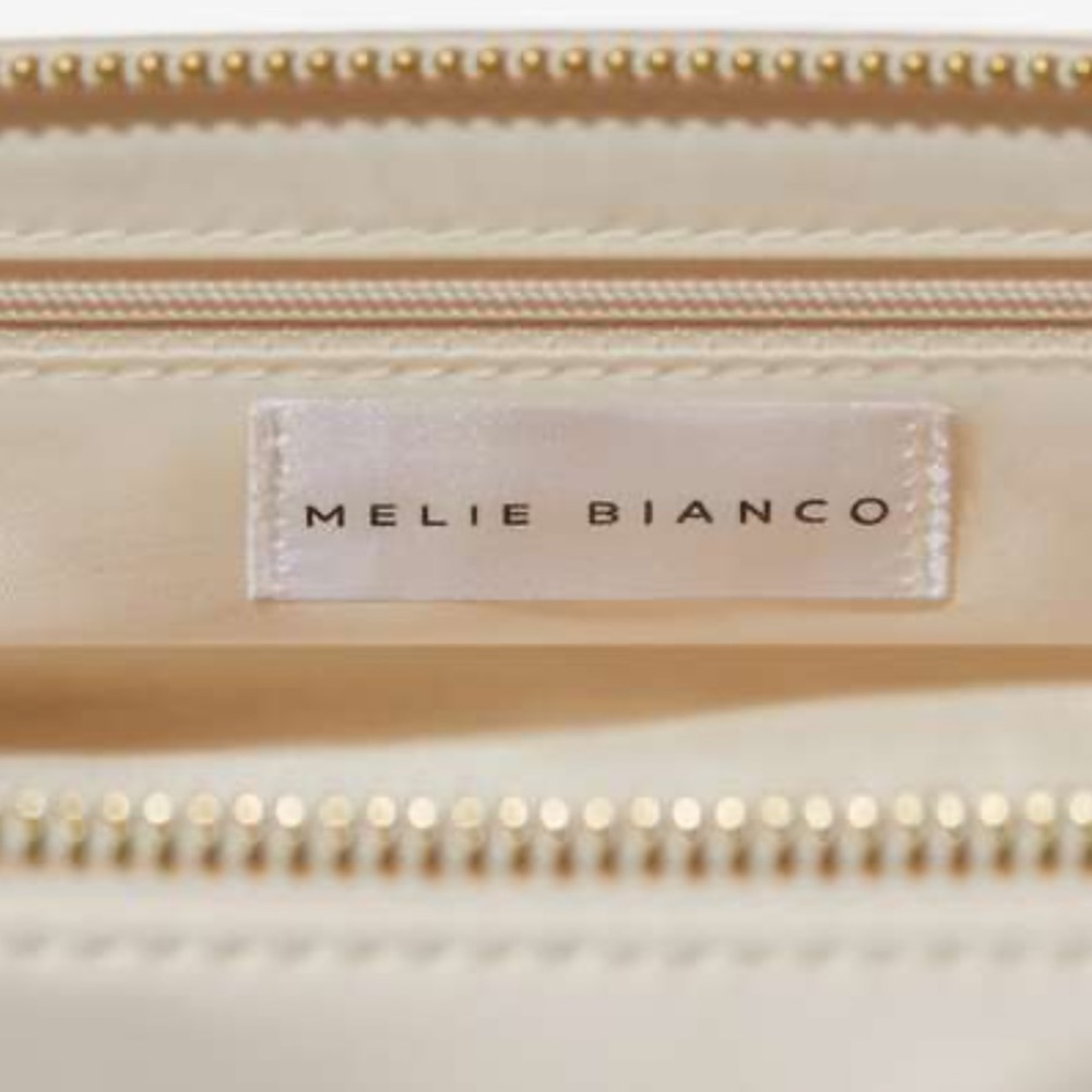 MELIE BIANCO Alexandra Vegan Top Handle Bag In Cream - Picture 13 of 16